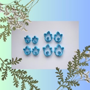 Spiral Blütenblatt Form/Polymer Clay Cutter/Schmuckherstellung/Kinder Handwerk/Ton Werkzeuge/Schmuckherstellung/Halsketten/Ohrringe