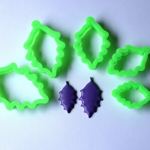 Christmas Holly Leaf Shape Polymer Clay Cutters