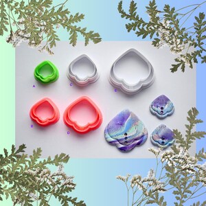 Fat Bottom|scallop|Shape 389#|Polymer Clay Cutter|Made in Australia|3D printing|polymer clay|polymer clay tools