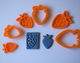 Strawberry Imprint Shape Polymer Clay