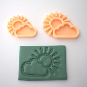 Imprint Sun & Cloud Polymer Clay Cutters