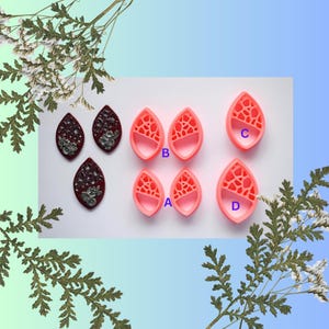 Forme de pierre ovale/emporte-pièce en pâte polymère/fabrication de bijoux/artisanat pour enfants/outils pour l'argile/fabrication de bijoux/colliers/boucles d'oreilles