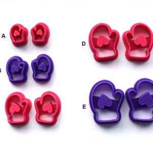 Christmas Mittens Polymer Clay Shape Cutters 355