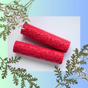 Imprint Texture Roller| Folk Art| Design 396| Jewellery Making| Sculpting| Clay Tools| Mokume Gane