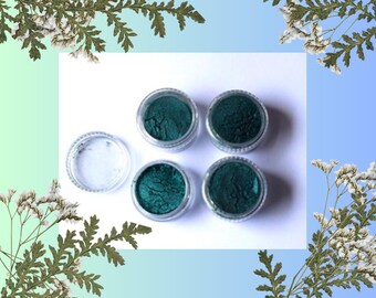 Dark Leaf Green Shimmery Mica Powder