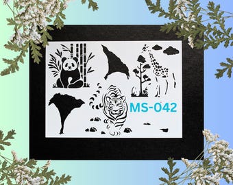 Schabloner - B95mmxL135mm för folkkonst, möbler, skyltar, scrapbooking, dekoration, korttillverkning, spraymålning, airbrushing, väggkonst