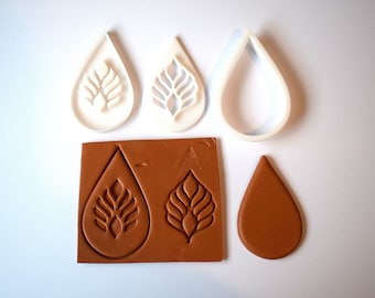 Emboss & Deboss Set Imprint Polymer Clay Cutter