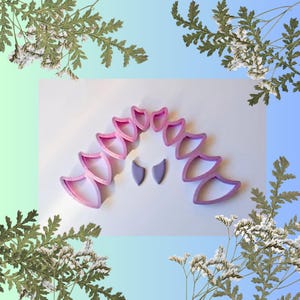 Right & Left Raised Point Triangle Shape Polymer Clay Cutters