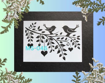 Schabloner - B95mmxL135mm för folkkonst, möbler, skyltar, scrapbooking, dekoration, korttillverkning, spraymålning, airbrushing, väggkonst