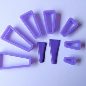 Slim Long Triangle Shaped Polymer Clay Cutters