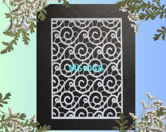 Schabloner - B95mmxL135mm för folkkonst, möbler, skyltar, scrapbooking, dekoration, korttillverkning, spraymålning, airbrushing, väggkonst