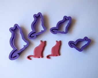 Cat Shape Polymer Clay Cutters