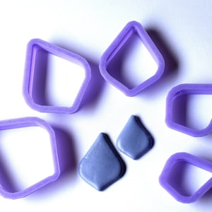 Abgerundete Tropfenform Polymer Clay Ausstechformen