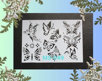 Schabloner - B95mmxL135mm för folkkonst, möbler, skyltar, scrapbooking, dekoration, korttillverkning, spraymålning, airbrushing, väggkonst