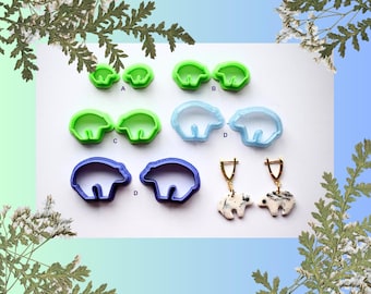 Zuni Bear|Polymer Clay|Cutters|Earrings|Craft Tools|Made In Australia|Shaping