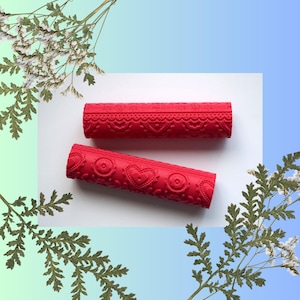 Imprint Texture Roller| Folk Art| Design 398| Jewellery Making| Sculpting| Clay Tools| Mokume Gane