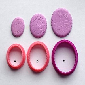 Ovale Ausstecherform Ausstecher aus Polymer Clay