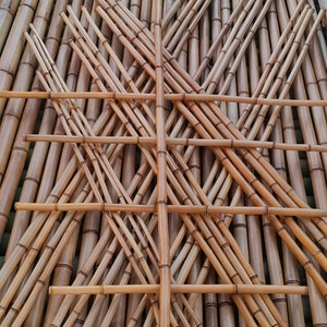 1&quot; Flame Cured Bamboo - choose from 1 to 8 feet long