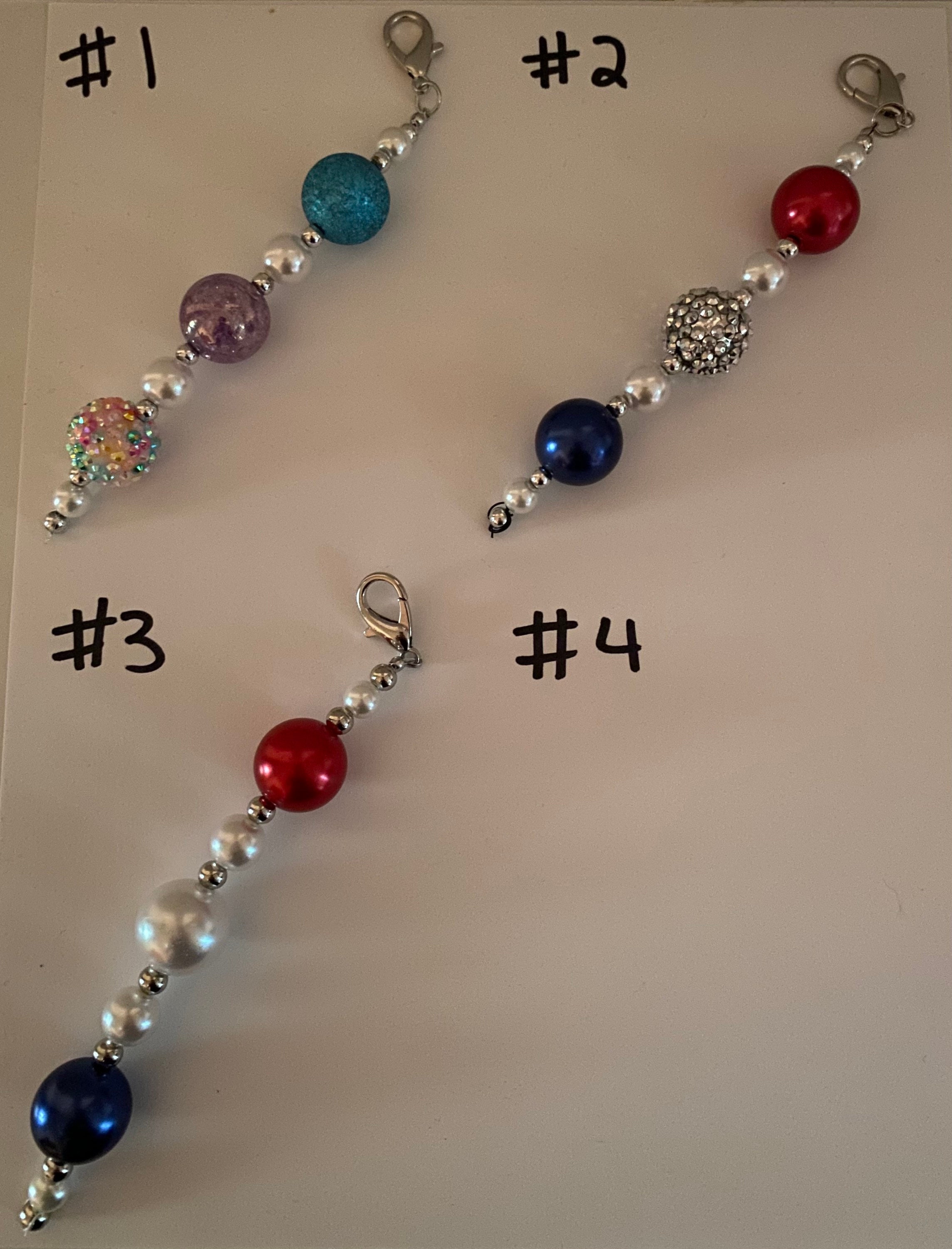 Chunky bubblegum bead keychains Etsy