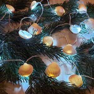 Beautiful natural sea shell fairy lights, perfect for christmas /birthday/anniversary/ mothers day/wedding gift or decoration