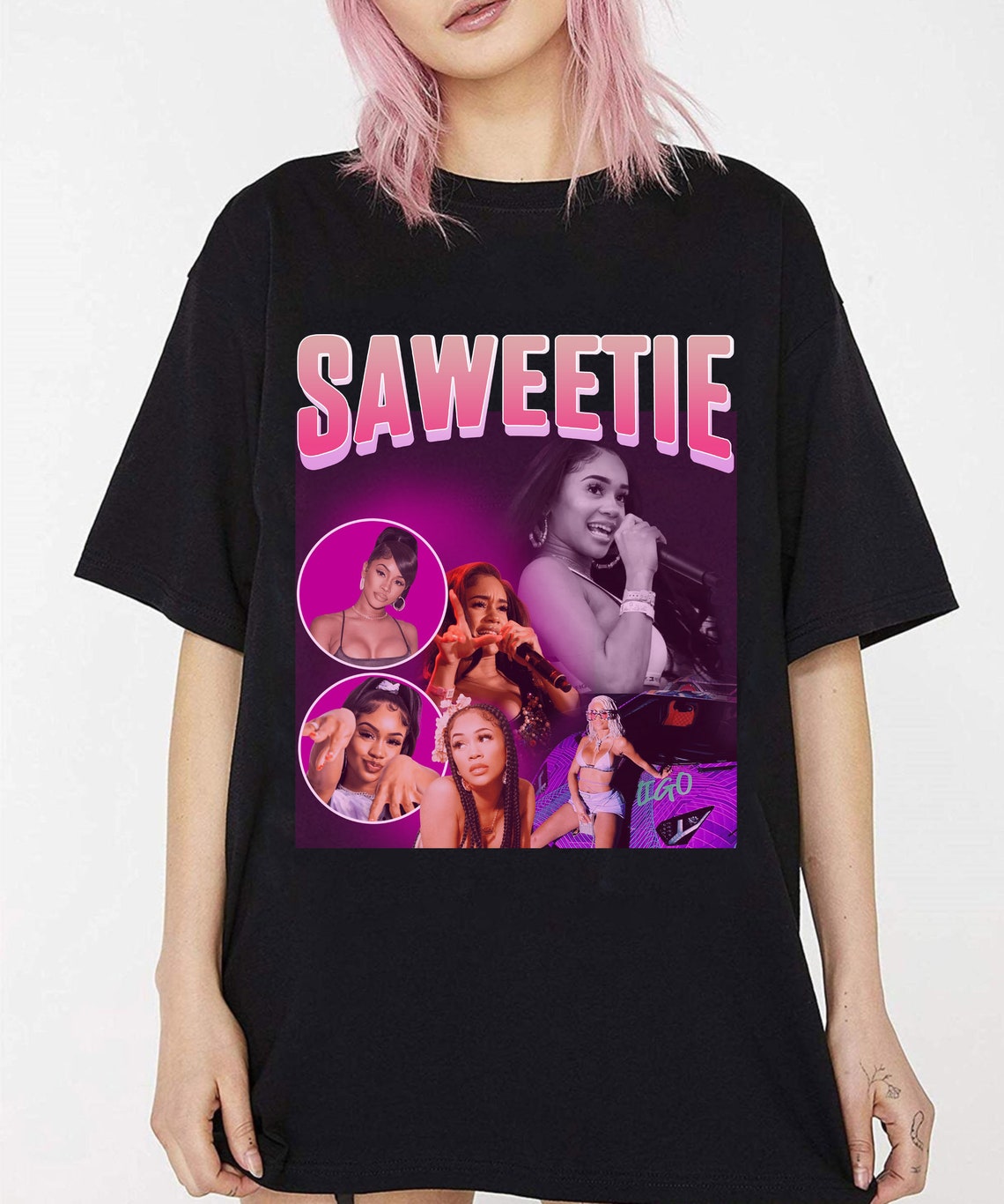 Saweetie tshirt Hip Hop Shirt Rap shirt Vintage 90s Retro Etsy