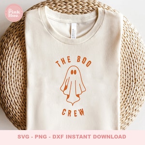 The Boo Crew | The Boo Crow Halloween SVG | Halloween SVGs | Ghost SVG | Halloween DIY Merch | Digital Halloween Files