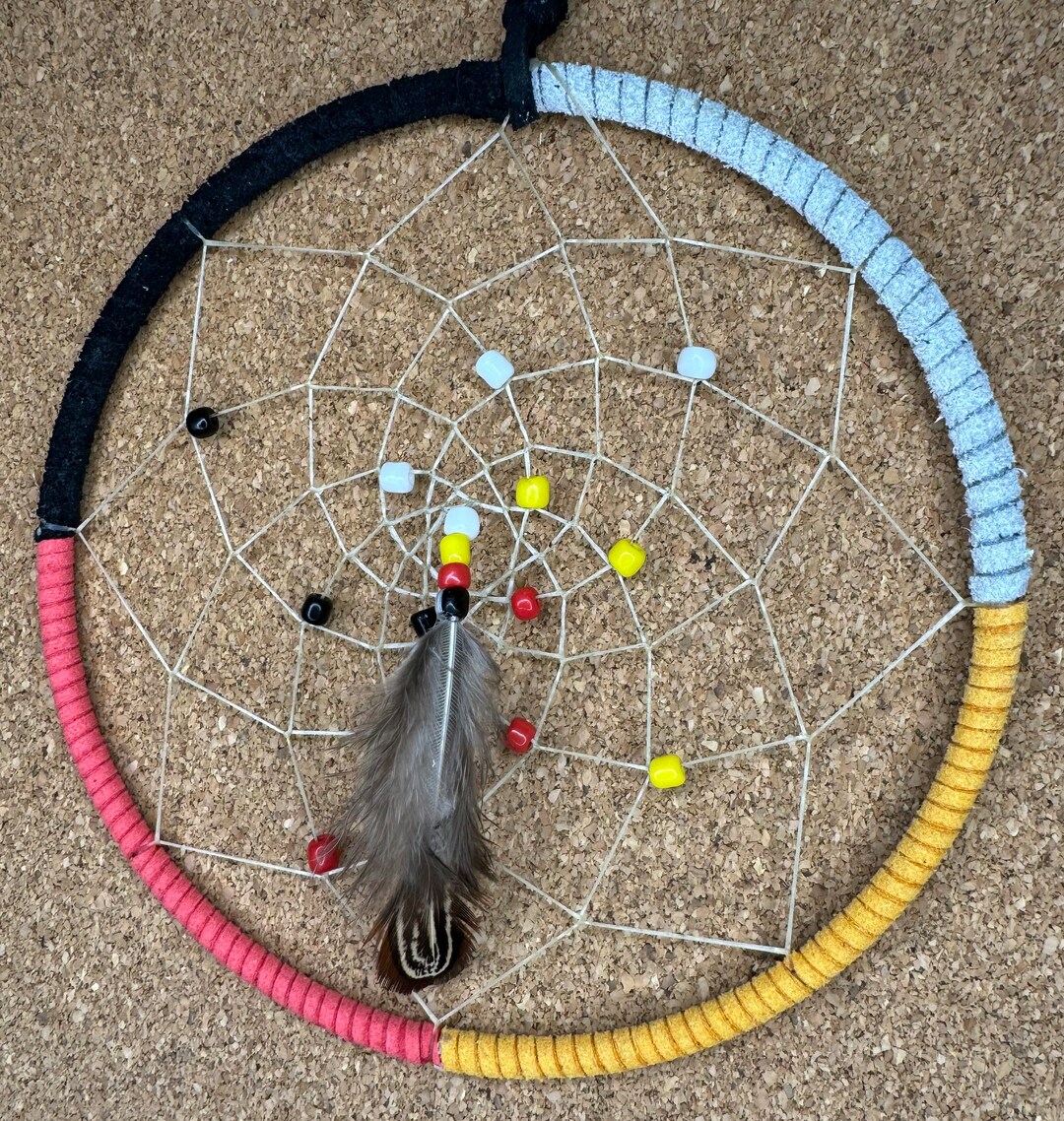 Handmade Ojibwe 5 Dream Catcher Medicine Wheel Colors - Etsy