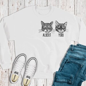 Personalized Pet Sweatshirt | Custom Dog Crewneck Sweatshirt | Custom Pet Face Crewneck Sweatshirt | Custom Pet Shirt | Customized Gift