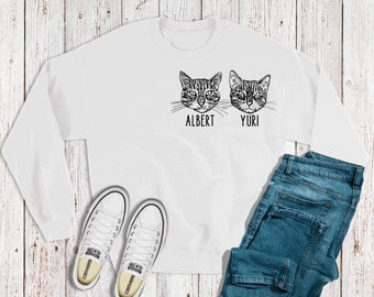 Personalized Pet Sweatshirt | Custom Dog Crewneck Sweatshirt | Custom Pet Face Crewneck Sweatshirt | Custom Pet Shirt | Customized Gift