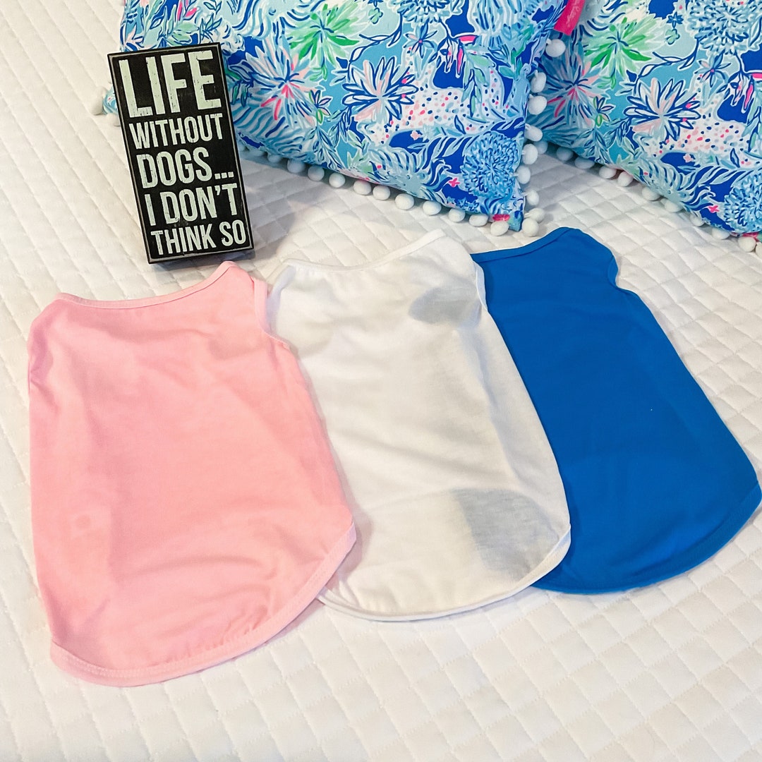 Blank Dog Shirts Blank Pet Shirts for Printing Vinyl Embroidery Custom