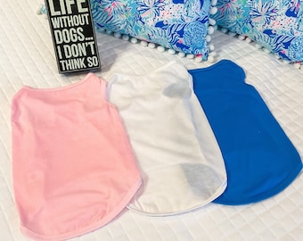 Blank Dog Shirts Blank Pet Shirts for printing vinyl embroidery | Custom Blank Pat T-Shirts | Wholesale Blank Pet Shirt