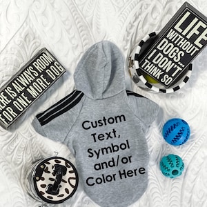 Custom Pet Sweatshirt | Custom Pet Hoodie large & small pets | Custom Text Dog T-shirt Sweatshirt | Personalized Pet Dog Hoodie Sweatshirt