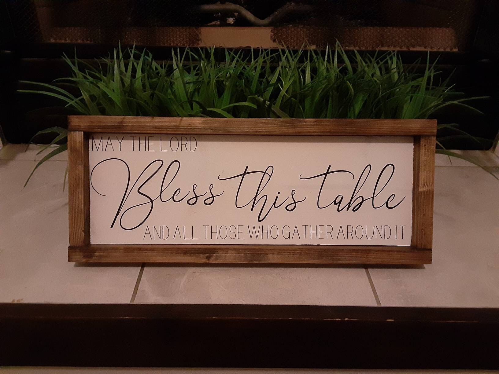 Christian Home Decor Bless this Table Religious Wall Decor Etsy