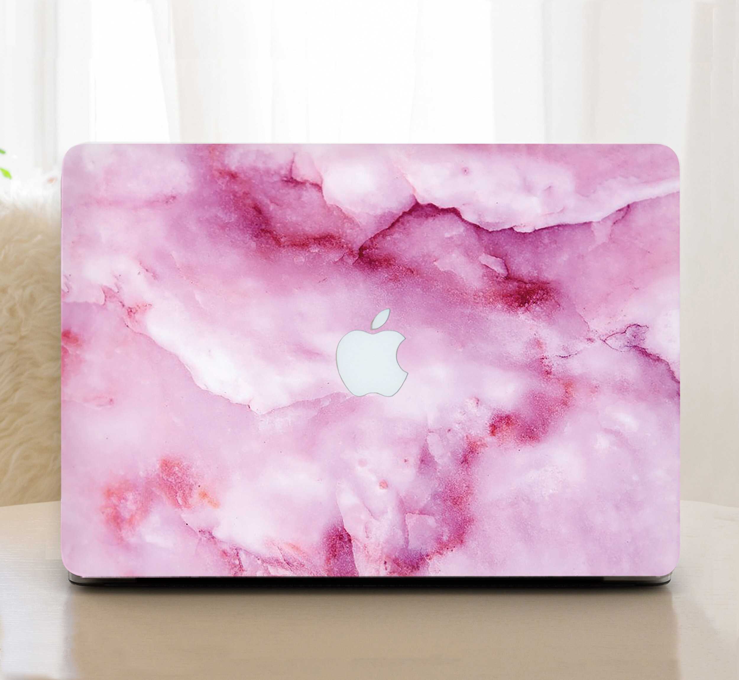 Pink Marble Macbook Air Case 13 M2 Rose Gold Marble Macbook Etsy UK