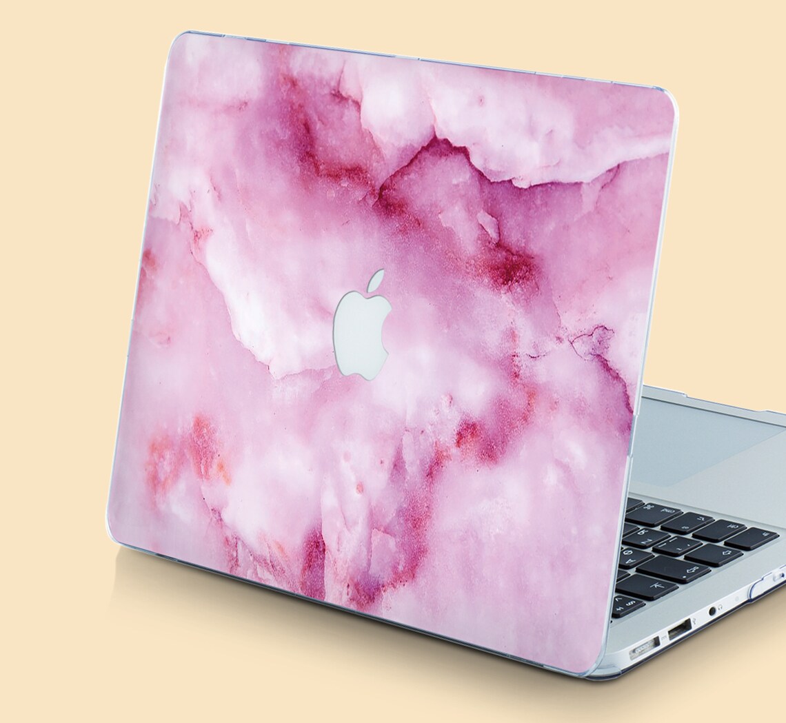 Pink Marble Macbook Air Case 13 in Rose Gold Marble Macbook Etsy UK