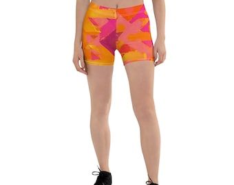 High Waisted Yoga Shorts: Women's Gym Activewear