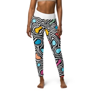 High Waisted Yoga Leggings For Women Rave Wear Yoga Pants Streetwear Tights Festival Ready Gym Activewear Workout Gift For Her Fitness