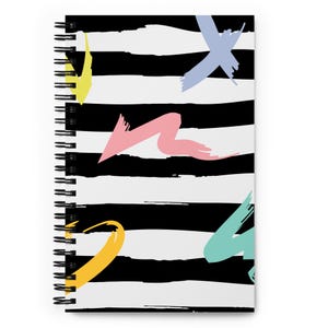 Cahier artistique à spirales, fournitures de bureau esthétiques, journal créatif