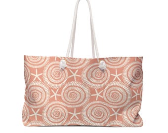 Chic Küsten Weekender Bag - Übergroße Strandtasche für Urlaubsreisen