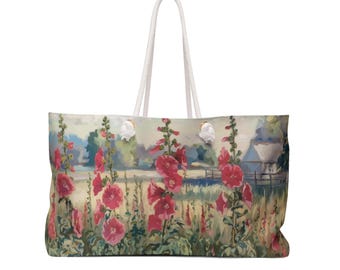 Garden Weekender Bag | Floral Cottage Beach Tote