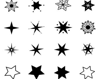 Sterne SVG Bundle, Sterne SVG, Weihnachten Sterne svg, SVG-Dateien für Cricut, leuchtende Sterne SVG, Nacht Sterne SVG, Png, Silhouette, Sterne svg, Cricut
