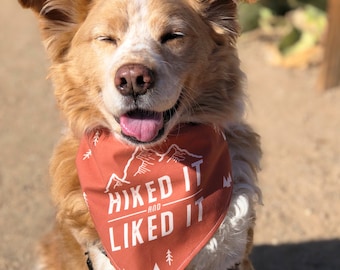 Nature Inspired, Desert Hike Dog Bandana, Dog Mom, Dog Mom Gift, Dog Accessories, Fun Dog Bandana, Adventure, Outdoor