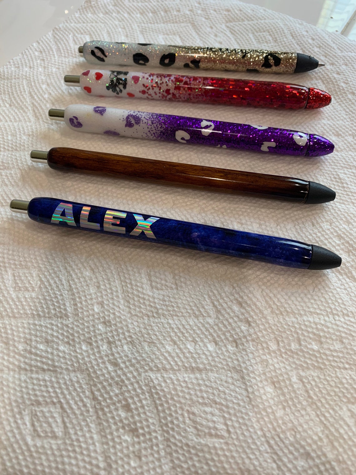 Glitter Gel Pens Blue Ink Etsy
