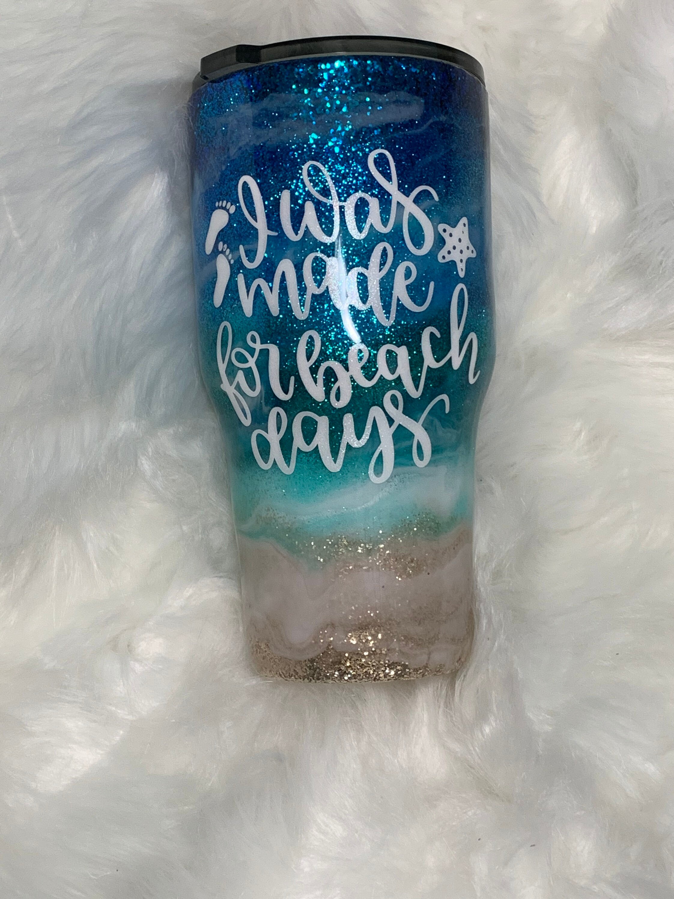 Beach Theme Tumbler Etsy