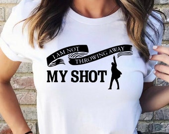 T-shirt Je ne jette pas mon coup, t-shirt Hamilton, cadeau pour garçons et filles, t-shirt Hamilton The Musical, chemise de retour des fans d'Hamilton