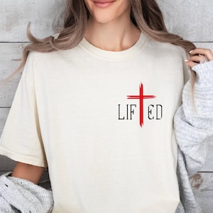 Comfort Colors Christian Shirt, Lifted Shirt, Pump Cover, Inspire Workout T-Shirt, Jesus Shirt, Bible TShirt, Gym Shirt,Christian Activewear