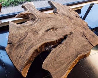 MOTHER NATURE'S MASTERPIECE - Ultra Rare Museum-Quality Live Edge Walnut Coffee Table | One-of-a-Kind Heirloom Art Piece