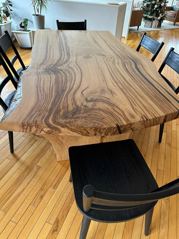 Handcrafted Live Edge Dining Table Rustic Modern Farmhouse Decor Maple Ash Acacia Oak Black Walnut Wood Furniture Sale Etsy Ireland