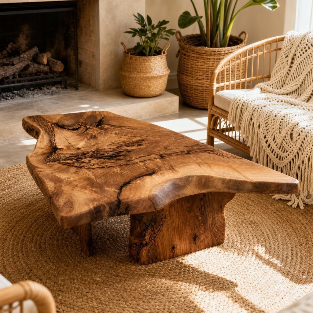 Live Edge Wood Coffee Table - Etsy