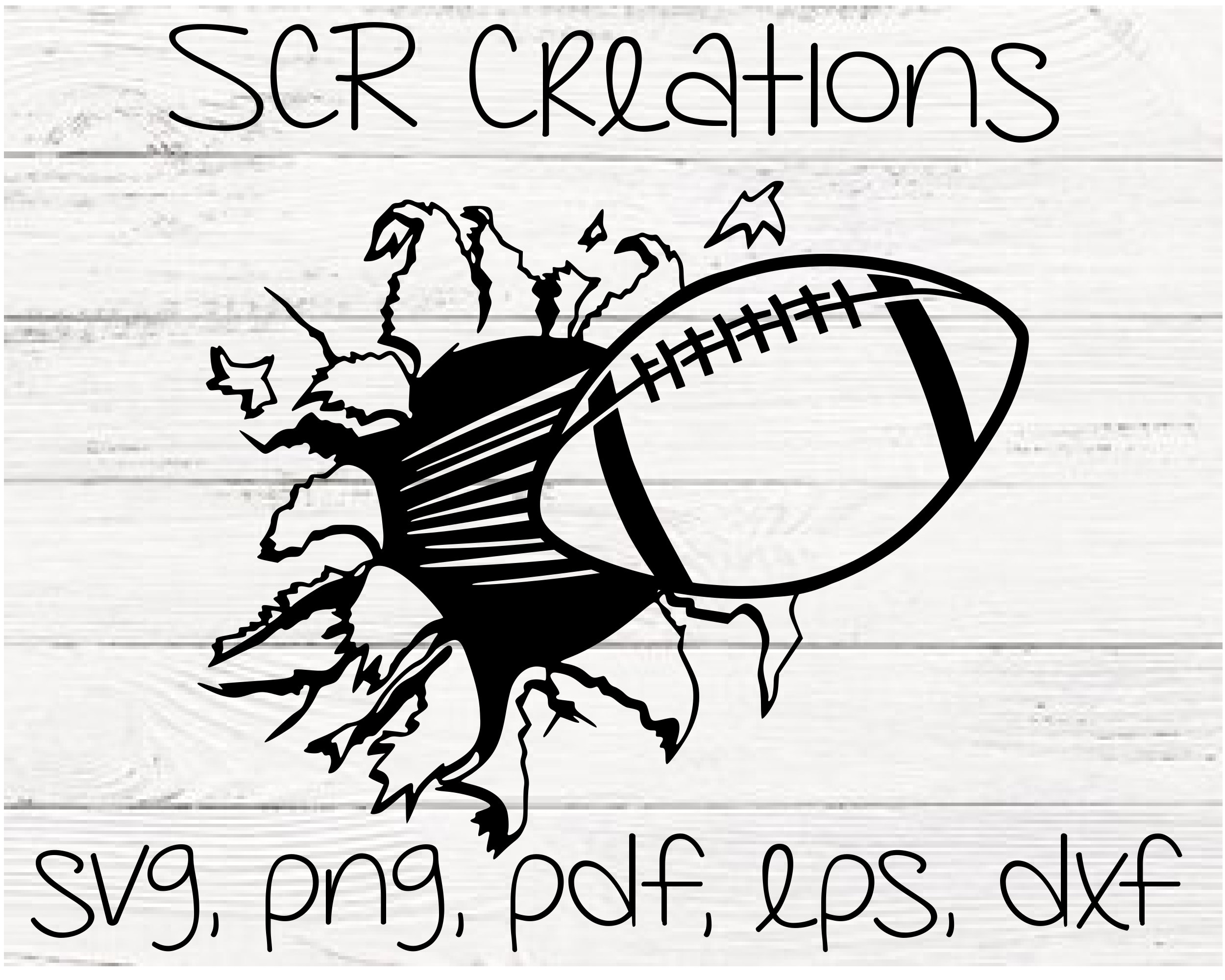 Football Through the Wall Svg Png Dxf Eps and Pdf Files Etsy